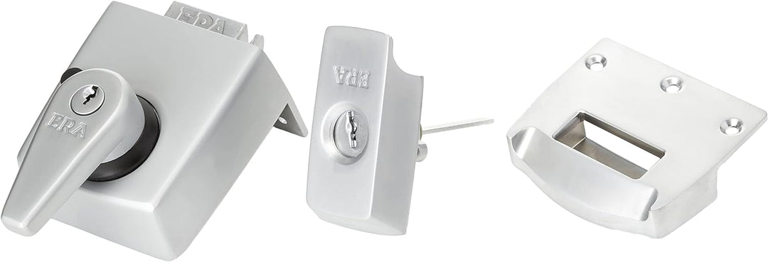 ERA 1930-35-1 60mm Maximum Security BS Nightlatch with Satin Chrome Body , Grey