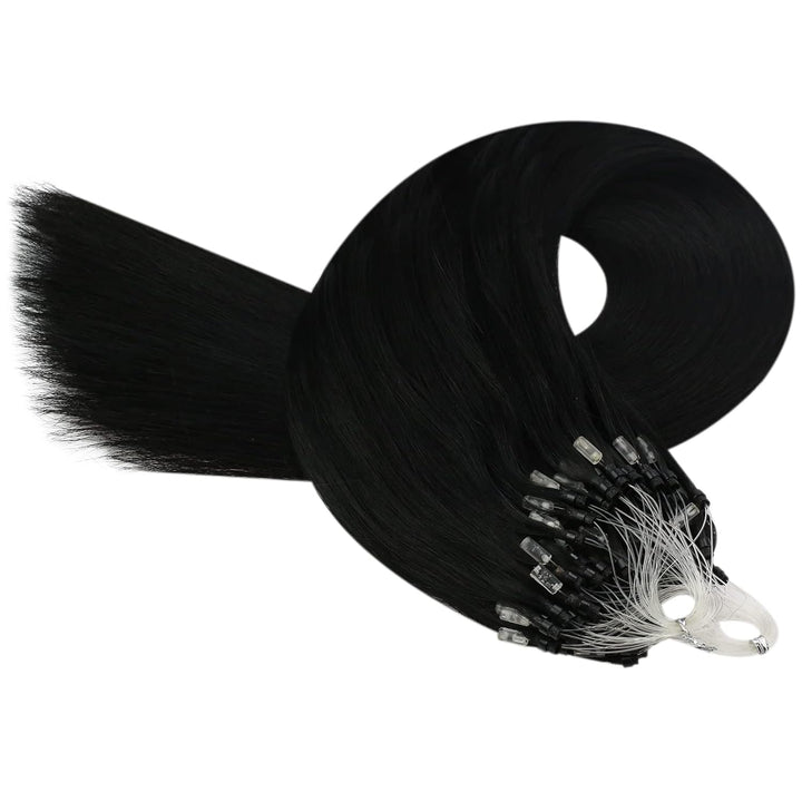 YoungSee Echthaar Extensions Microring Schwarz Microring Extensions Echthaar 1g Schwarz Micro Ringe