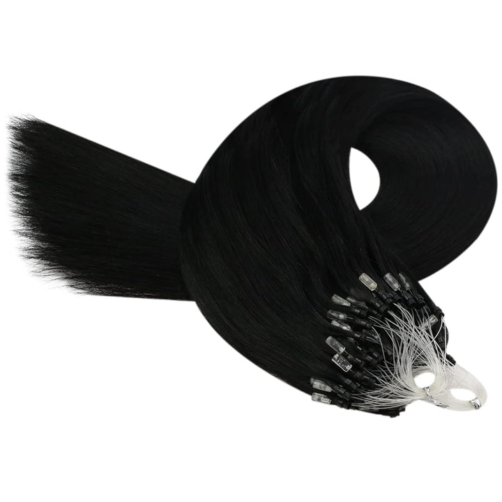 YoungSee Echthaar Extensions Microring Schwarz Microring Extensions Echthaar 1g Schwarz Micro Ringe