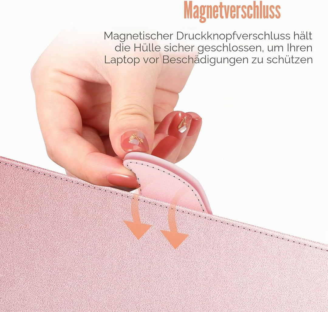 Fintie Hülle Kompatibel mit MacBook Air M3 M2 13.6 (2024-2022), MacBook Air M1 13 (2020-2018) und Ma
