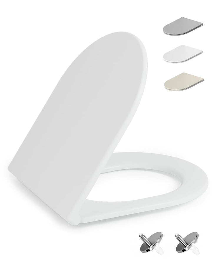HySail Hochwertiger Toilettendeckel mit Absenkautomatik, Schnellverschluss und Hygienischer Oberfläc
