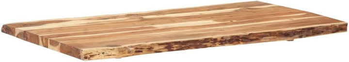 vidaXL Massivholz Tischplatte Baumkante Massivholzplatte Akazie 118x(50-60) x3,8cm 120 x 60 x 3.8 cm