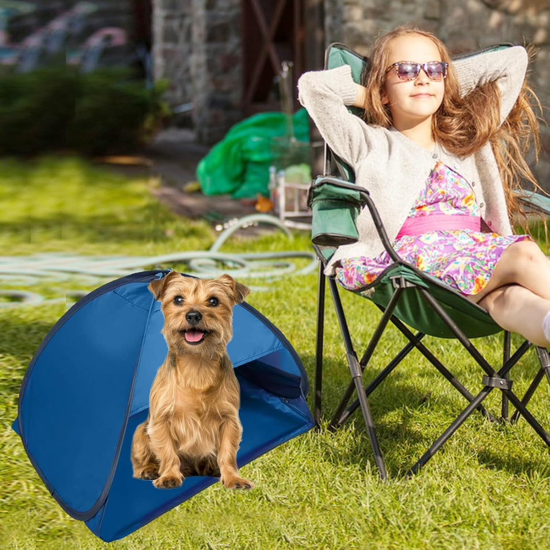 Blau Mini Kopfzelt, Grösse M Pop-Up-Strandzelt, Strandmuschel Pop Up Mini, Tragbare Kopfstütze Zelt,