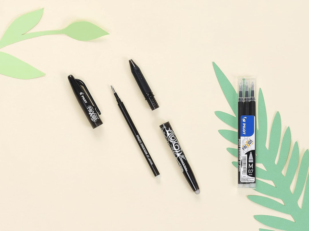 PILOT FriXion Ersatzminen 0.7 – 9 Stück – Farbe Blau – FriXion Nachfüllminen mit radierbarer Tinte