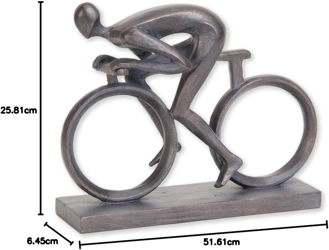 Bits and Pieces - Elegante 16,5 cm Fahrradstatue – aussergewöhnlich geformt aus robustem Polyresin –