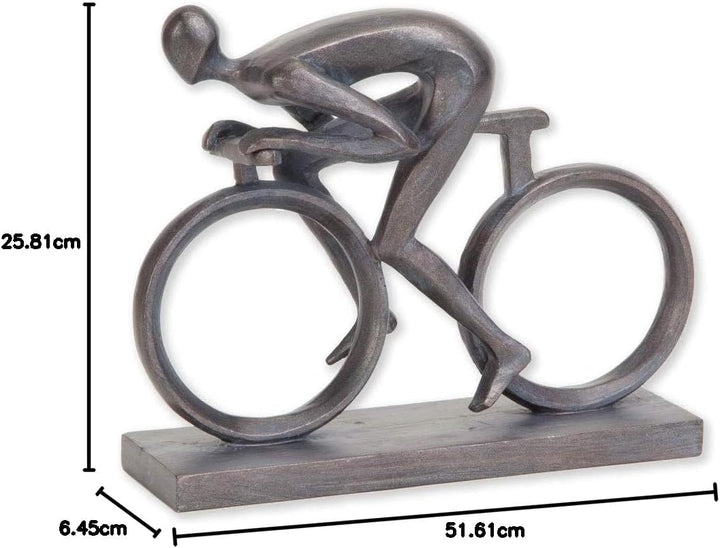 Bits and Pieces - Elegante 16,5 cm Fahrradstatue – aussergewöhnlich geformt aus robustem Polyresin –
