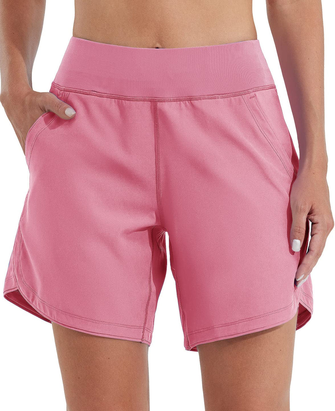 WILLIT Badeshorts Damen Badehose Schwimmen Boardshorts Schnelltrocknend Sommer Bikini Shorts High Wa