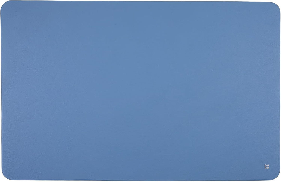 DUDU Büro-Schreibtischunterlage aus zweifarbigem Leder CM 61x40, beidseitig benutzbar, rollbar, weic