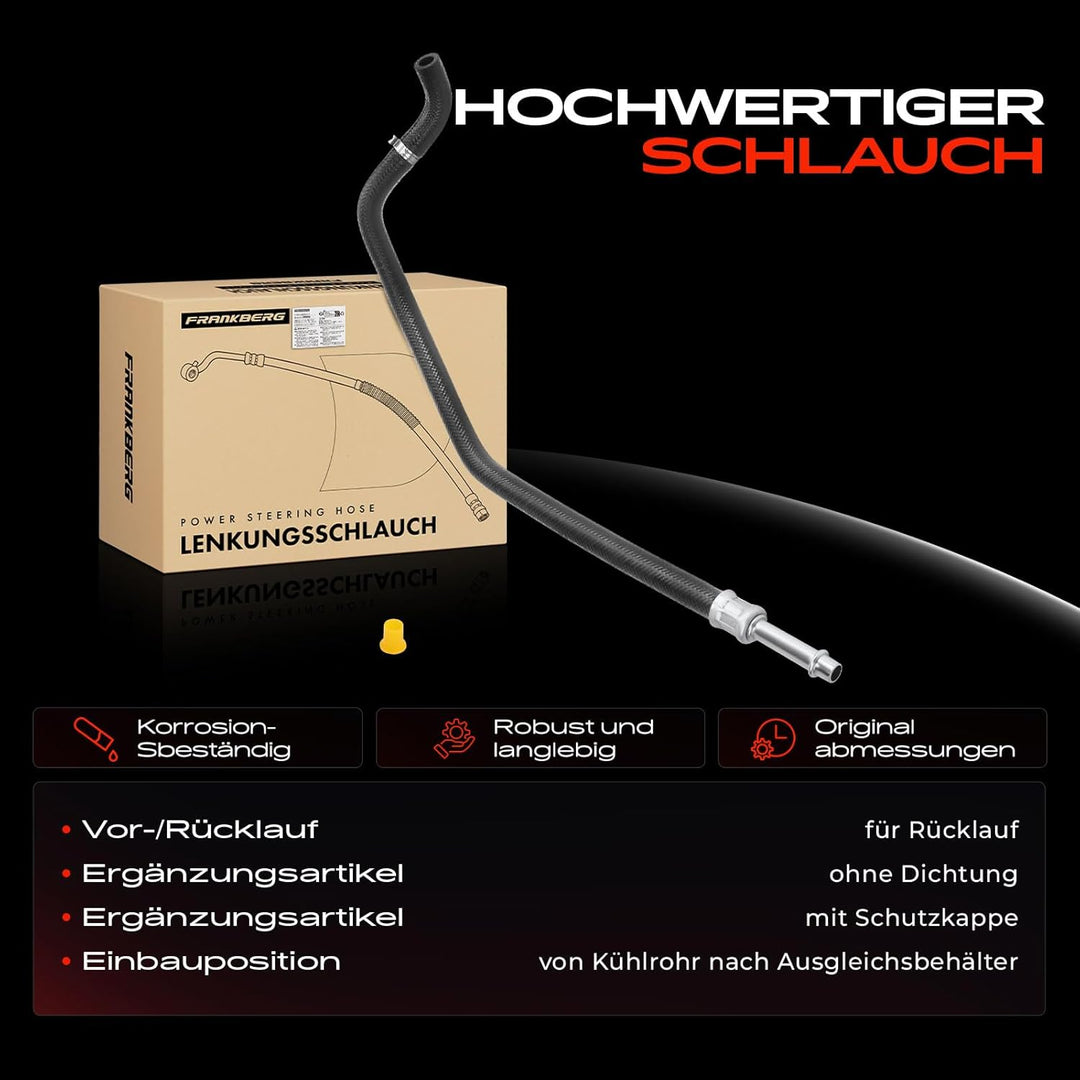 Frankberg Ausgleichsbehälter Schlauch Rücklaufschlauch Kompatibel mit 5er E39 535 540 1996-2003 5er
