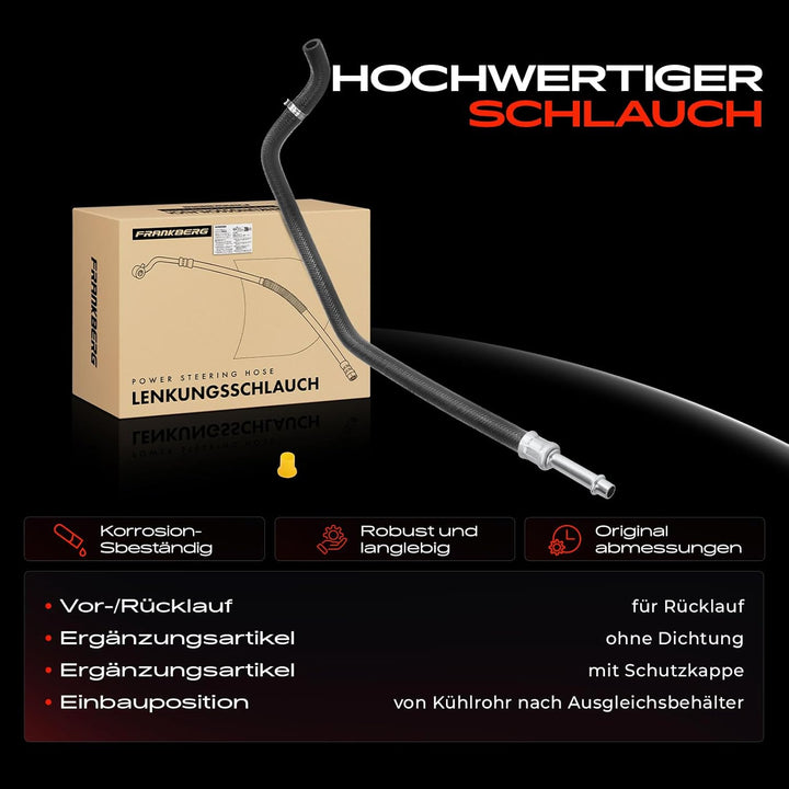 Frankberg Ausgleichsbehälter Schlauch Rücklaufschlauch Kompatibel mit 5er E39 535 540 1996-2003 5er