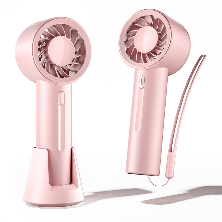 Tragbarer Handventilator mit Tischständer – 3 Geschwindigkeiten USB wiederaufladbarer Mini Ventilato
