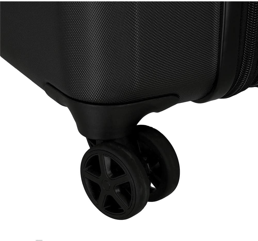 Reebok Roxbury Kofferset Schwarz 55/70 cm Starres ABS Integrierter TSA-Verschluss 119,4 L 6 kg 4 Dop