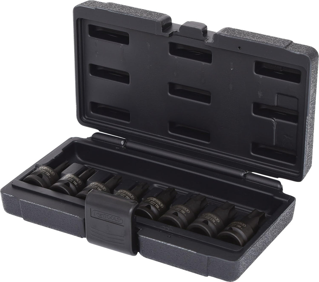 KS Tools 515.1107 1/2" Kraft-Bit-Stecknuss-Satz TX, 8-tlg., T30-T80