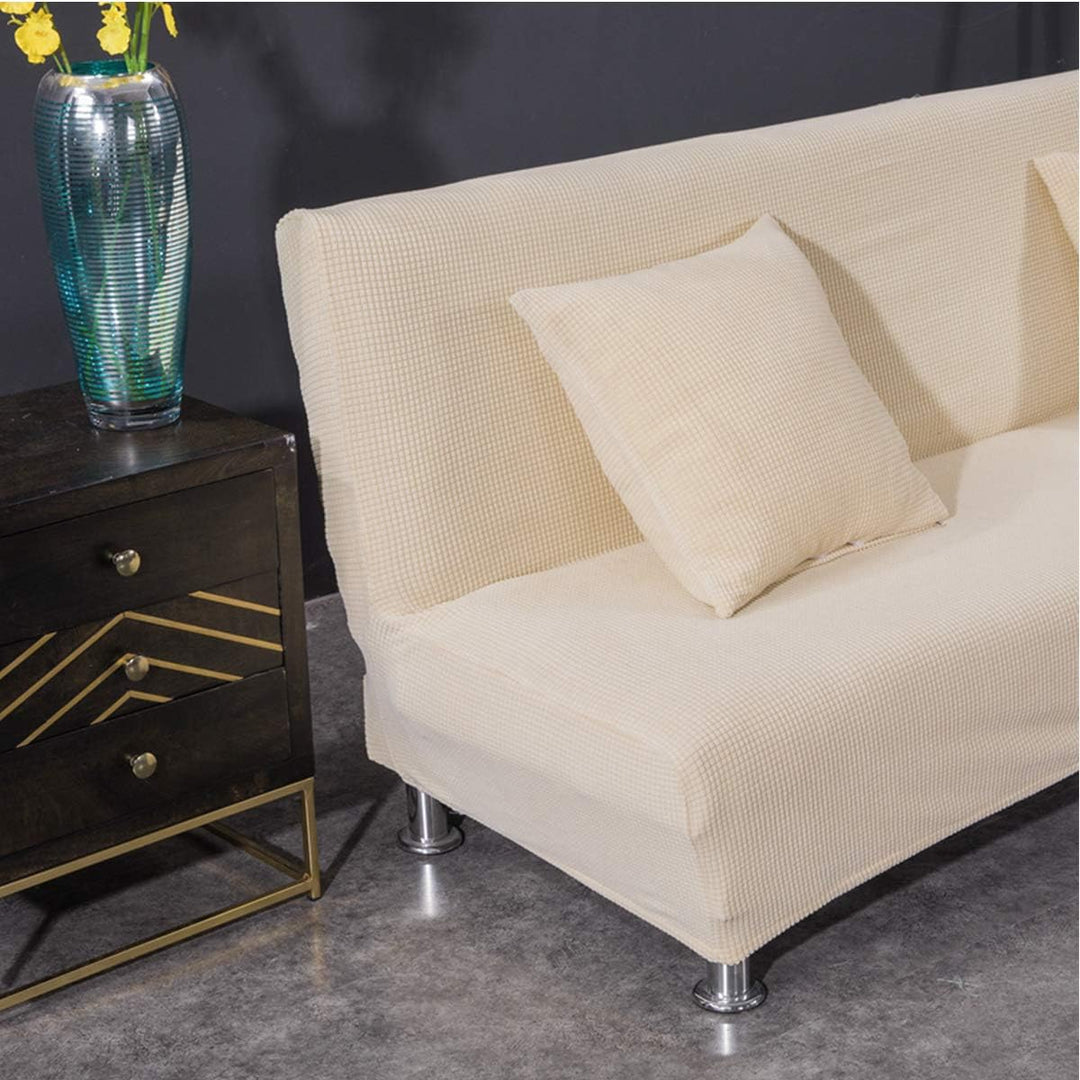 Sofabezug ohne armlehnen Stretch Armlose sofaüberwurf Sofahusse Ohne Armlehne 2 sitzer Sofa Abdeckun