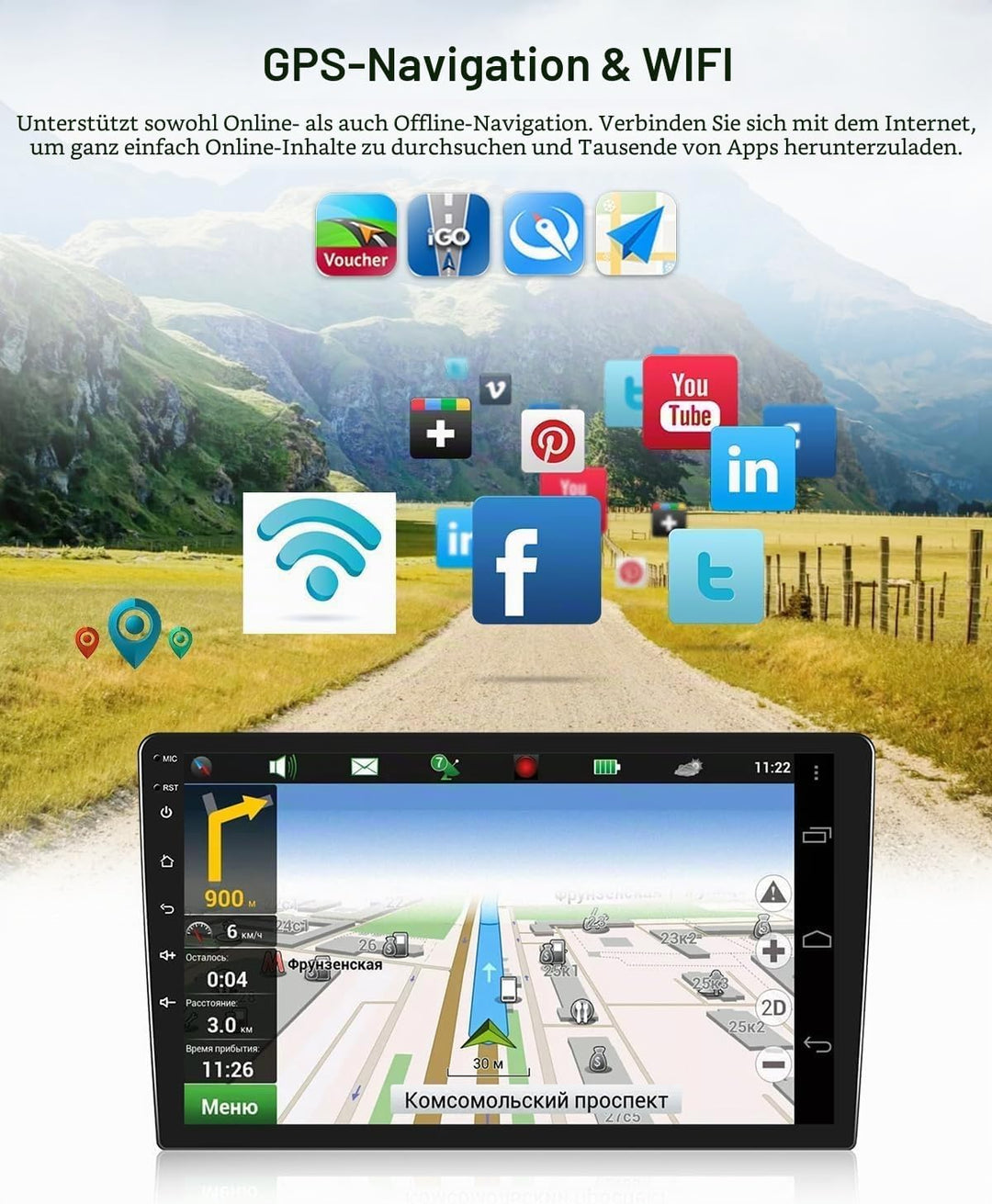 CAMECHO Android 13 [2G+64G] Autoradio für VW Tiguan (2010-2017),Radio2 DIN mit 9 Zoll Bildschirm Wir