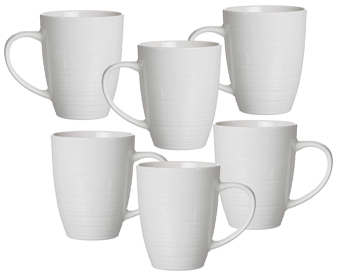 Ritzenhoff &amp; Breker Kaffeebecher-Set Suomi, 6-teilig, je 310 ml, Cremeweiss, Porzellan Kaffeebecher