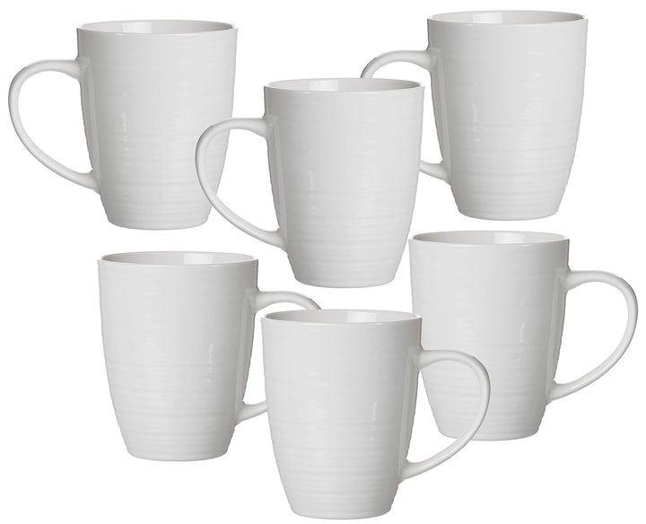 Ritzenhoff &amp; Breker Kaffeebecher-Set Suomi, 6-teilig, je 310 ml, Cremeweiss, Porzellan Kaffeebecher