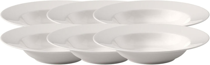 Villeroy & Boch - For Me 6x Suppenteller, Premium Porzellan, weiss