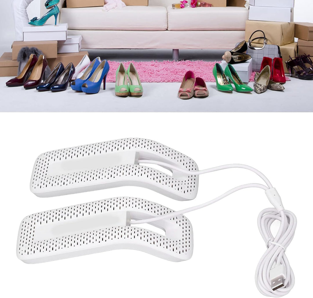 Yuecoom Schuhtrockner, weisses PC-Material, Schuh-Desodorierungstrockner, tragbarer elektrischer USB