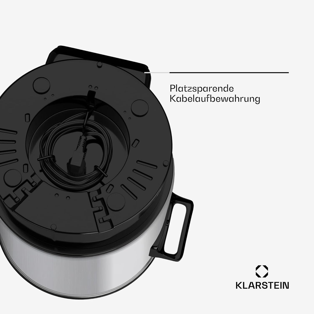 Klarstein Biggie Digital - Einkochvollautomat, Einkochtopf, elektrisch, 27 Liter, 2000 Watt, Timer,