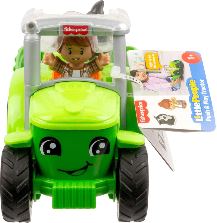 Fisher-Price Little People Mein erster Traktor zum Schieben für Kleinkinder, Fahrzeug für den Bauern