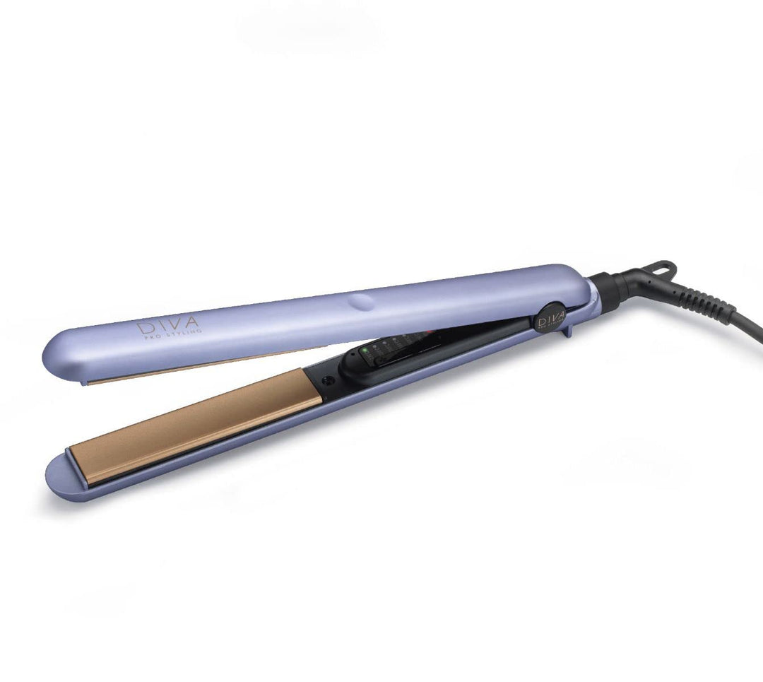 Diva Pro Styling Elite Glätteisen - Ultraschnelles Aufheizen - Variable Hitzeeinstellung, rosa