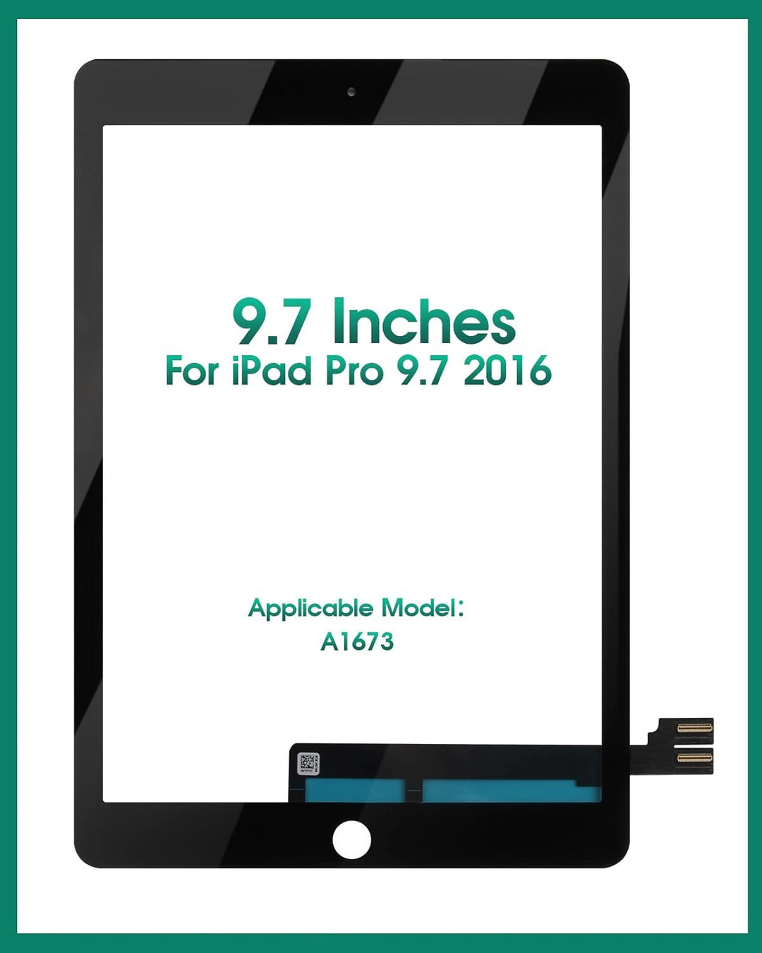 Touchscreen-Digitizer-Glas für iPad Pro 9.7 2016 Generation, für A1673 A1674 A1675 Touch-Display-Pan