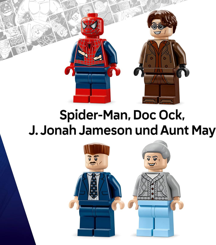 LEGO ǀ Marvel Spider-Man vs. Doc Ock: Showdown in der U-Bahn - Kreatives Spielzeug mit Superhelden M