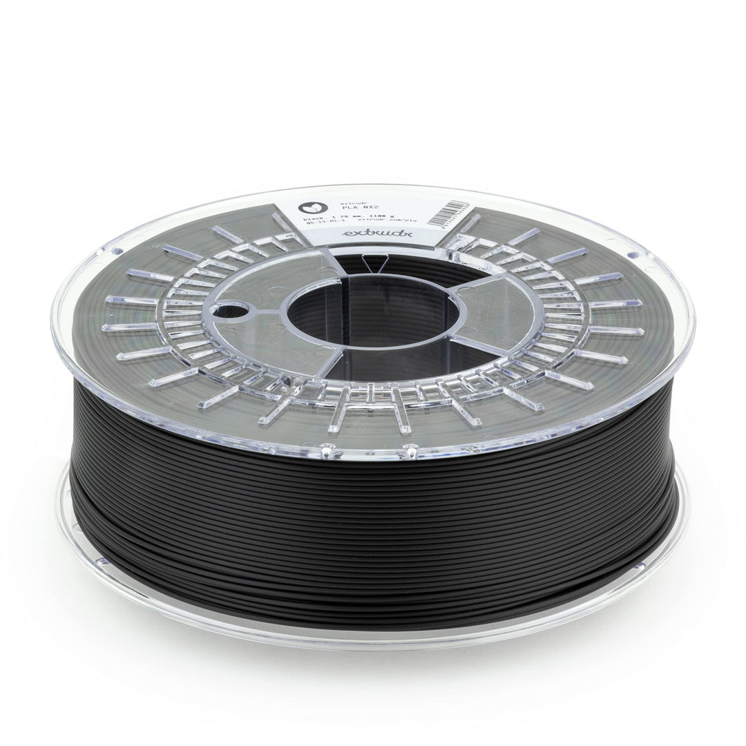 extrudr® PLA NX2 MATT ø1.75mm (1kg) 'SCHWARZ MATT' - 3D Drucker Filament - Made in Austria