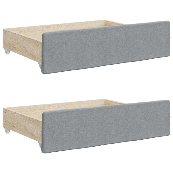 vidaXL Bettschubladen 2 Stk., Bettkasten mit Rollen, Schubkasten Schublade für Bett, Bettschubkasten