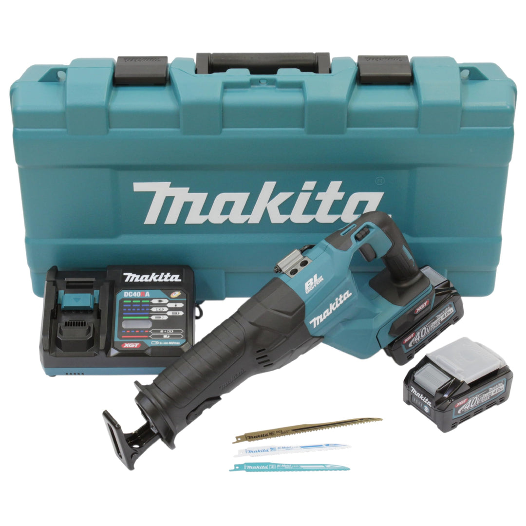 Makita JR001GM201 Akku-Reciprosäge 40V max. / 4,0 Ah, 2 Akkus + Ladegerät im Transportkoffer mit 2 A