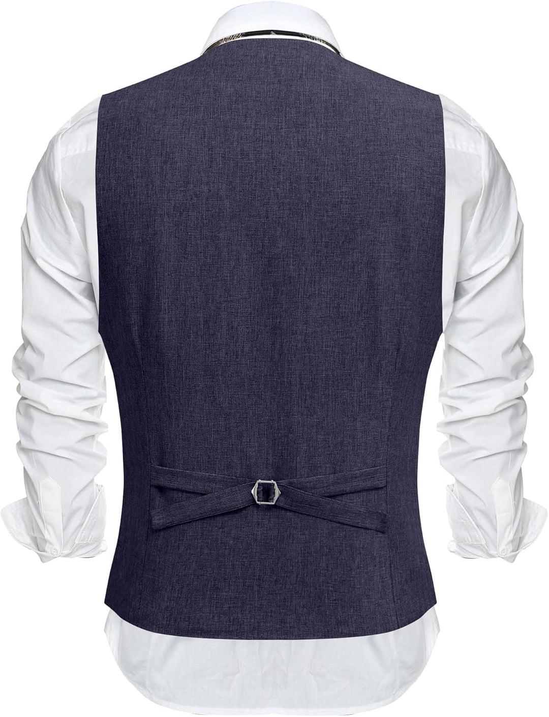 COOFANDY Weste Herren Anzug mit Taschen Anzugweste Gilet Casual Hochzeitsweste V-Ausschnitt Business