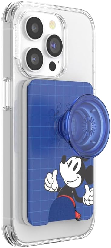 PopSockets Telefon-Geldbörse mit erweitertem Griff und Adapterring für MagSafe, Telefonkartenhalter,