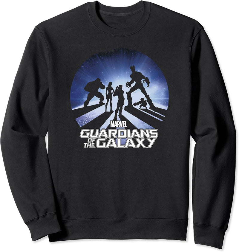 Marvel Guardians Of The Galaxy Group Line Up Silhouette Sweatshirt