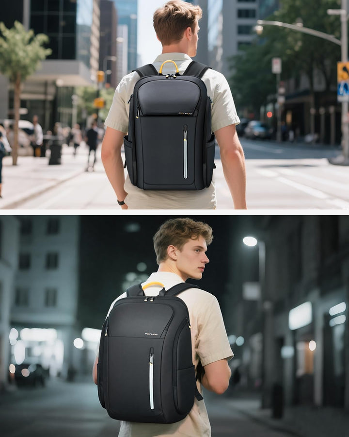 Rucksack Herren, Gross Laptop Rucksack 17 Zoll, Reiserucksack mit Anti Diebstahl Computerfach, Lapto