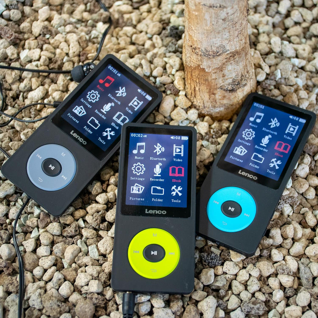 Lenco Xemio-860BK - MP3/MP4-Spieler mit Bluetooth und 8 GB internem Speicher - Schwarz, Schwarz