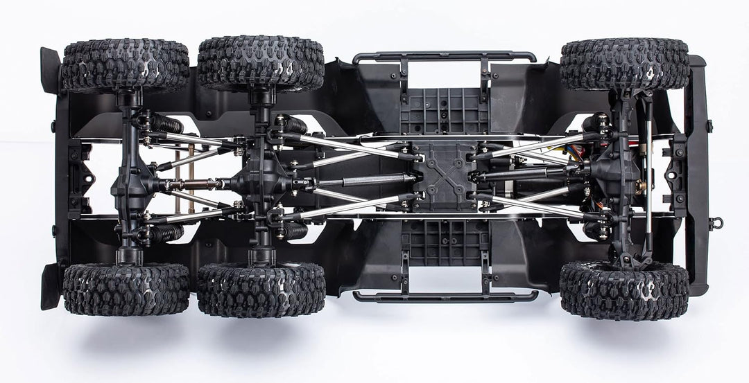 Amewi 22556 AMXRock RCX10.3B Scale Crawler 6x6 Pick-Up 1:10 ARTR schwarz