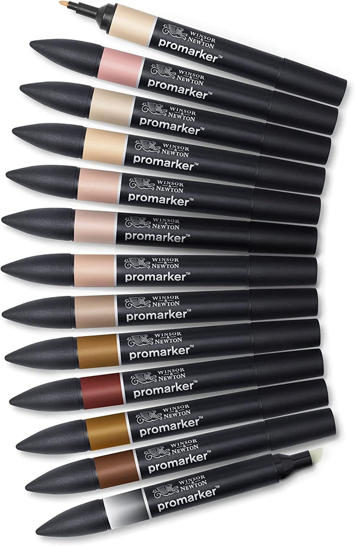 Winsor &amp; Newton 0290172 ProMarker Professioneller Layoutmarker - 2 Spitzen, fein &amp; breit für Zeichnu