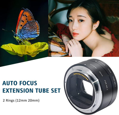 Mcoplus EXT-Z-M Autofokus Makro Zwischenringe, Extension Tube für Nikon Z Mount Z6 Z7 Z50 Mikro SLR