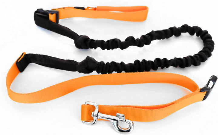 Canicross Hundeleine, professionell, mit einziehbarem Stossdämpfer, ausziehbar, 2,5 m, Jogging, Ski-