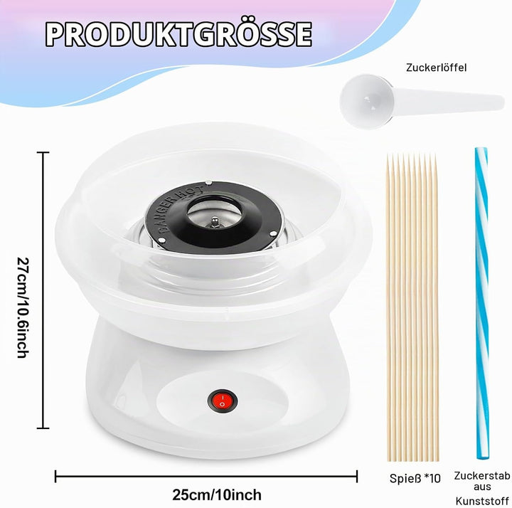 Zuckerwattemaschine, Retro Cotton Candy Machine 450 W, Zuckerwatte Maschine, Zuckerwattemaschinen Fü