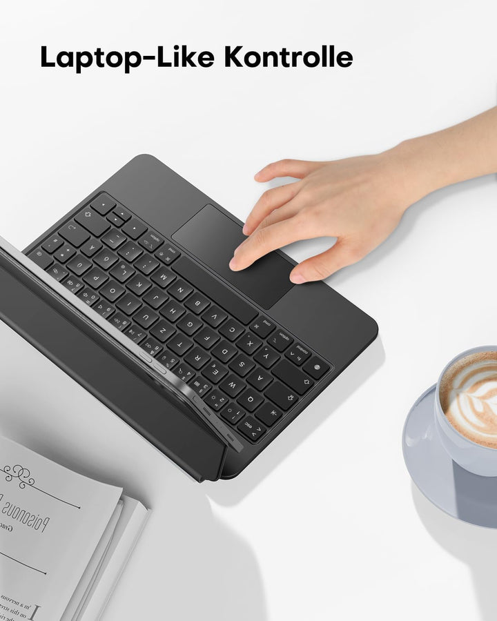 OMOTON Tastatur Hülle für iPad Air 6 11 Zoll 2024, iPad Pro 11 4/3/2/1 Gen, Air 5/4 10.9 Zoll, Magic