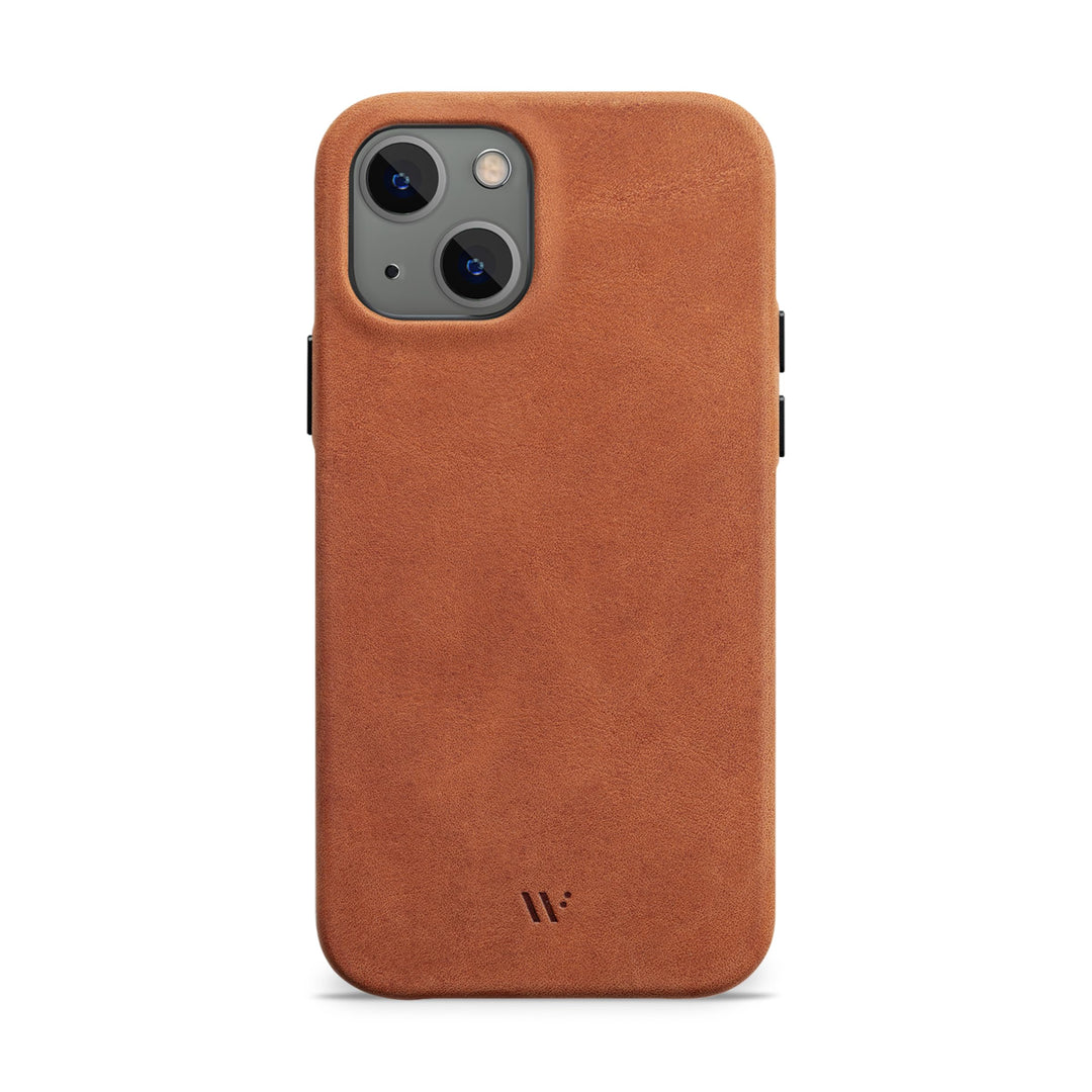 WIIUKA Hülle für iPhone 13 Mini, Deutsches Leder, Lederhülle extra Dünn, Premium Handyhülle, Case, Q