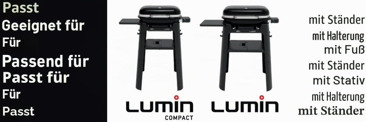 Weber Premium Grillabdeckung/Für Lumin Elektrogrill mit Stand, wasserdichtes UV-beständiges Material