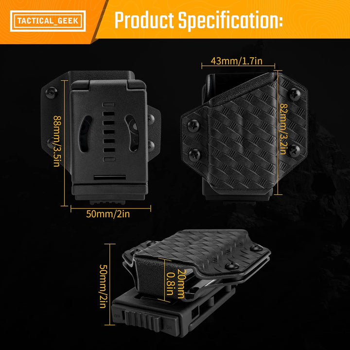 TACTICAL GEEK TGCode G4 Kydex Holster für LEATHERMAN Multitool, mit Einstellbare Spannung, Passend f