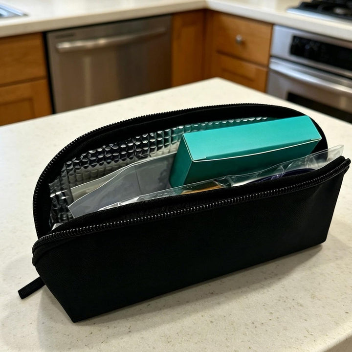 Generisch Kühltasche für Reise Wasserdichter Organizer Schwarz, Schwarz