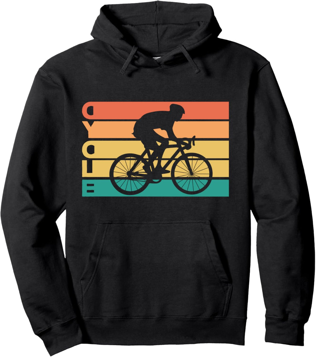 Retro Vintage Radfahren Geschenk für Fahrradfahrer Pullover Hoodie