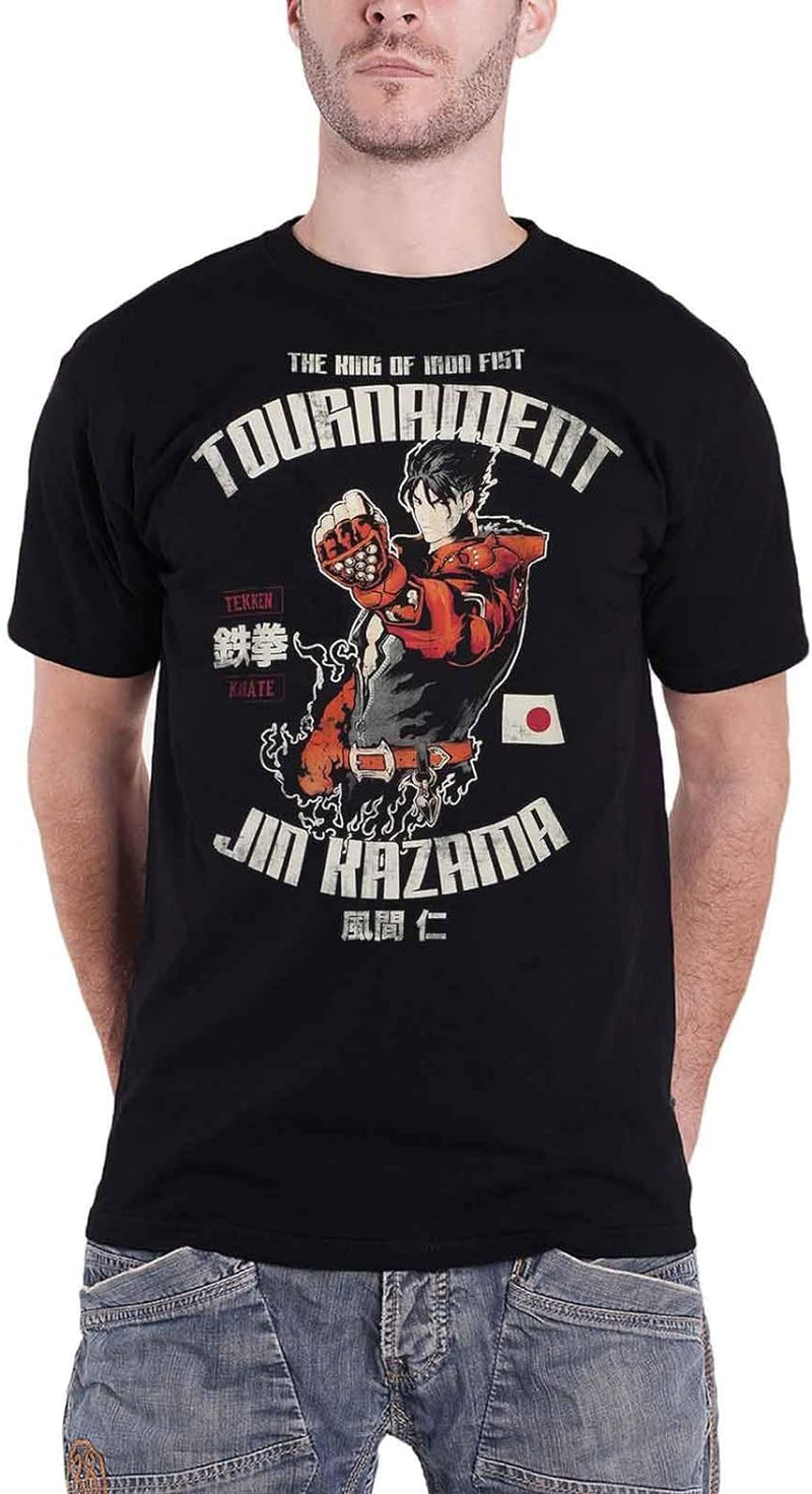 TEKKEN T Shirt Jin Kazama King of Iron Fist Nue offiziell Retro Herren