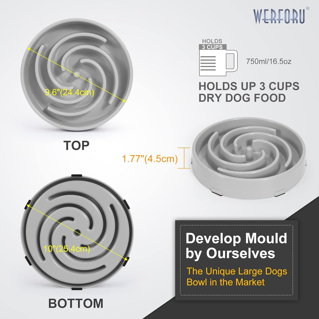 Langsame Fütterung Hundenapf, Anti Schling Interaktiver Hundenapf, Sicherheit Haltbarer Futternapf f