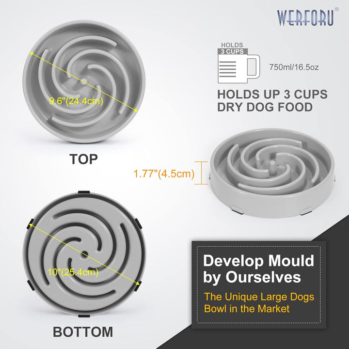 Langsame Fütterung Hundenapf, Anti Schling Interaktiver Hundenapf, Sicherheit Haltbarer Futternapf f